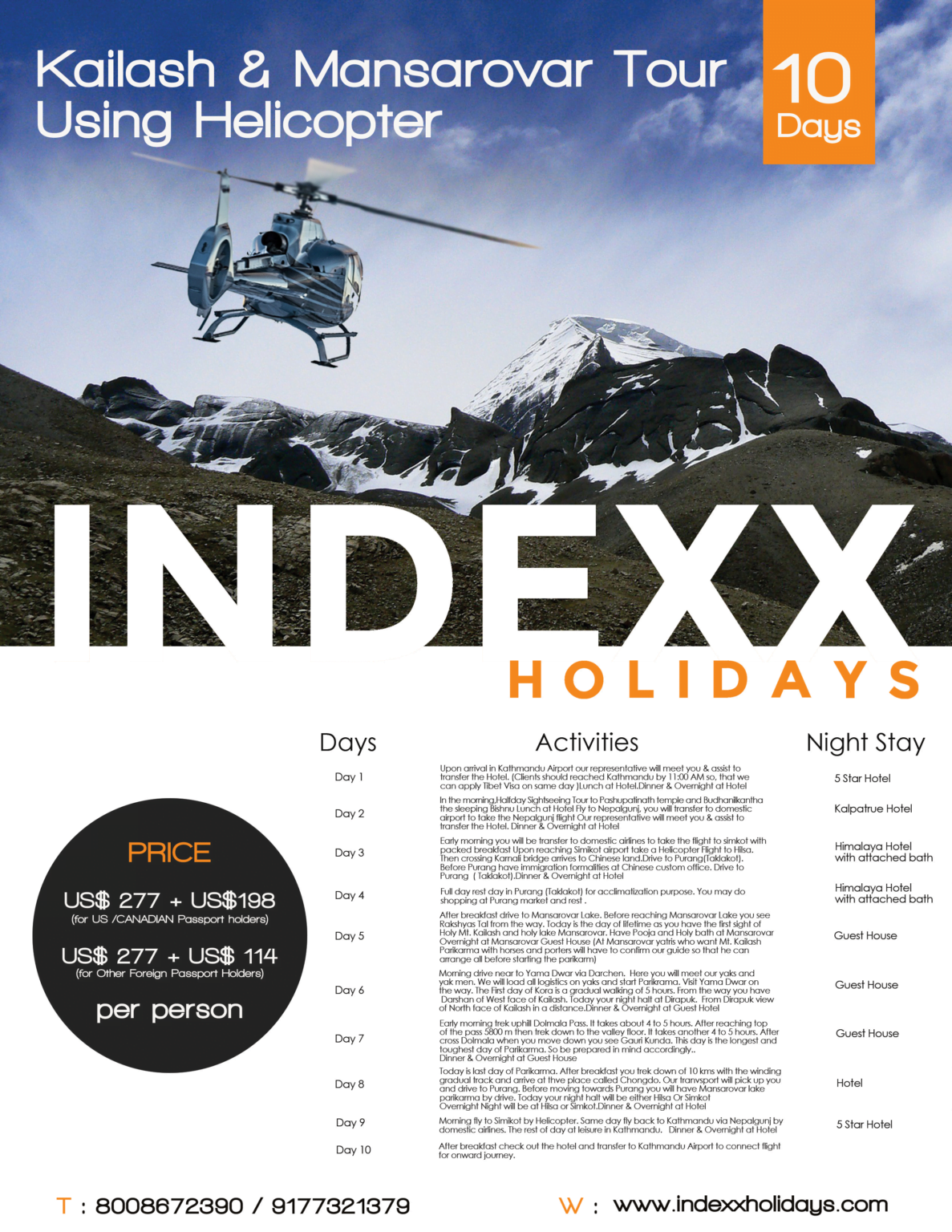 INDEXX Holidays